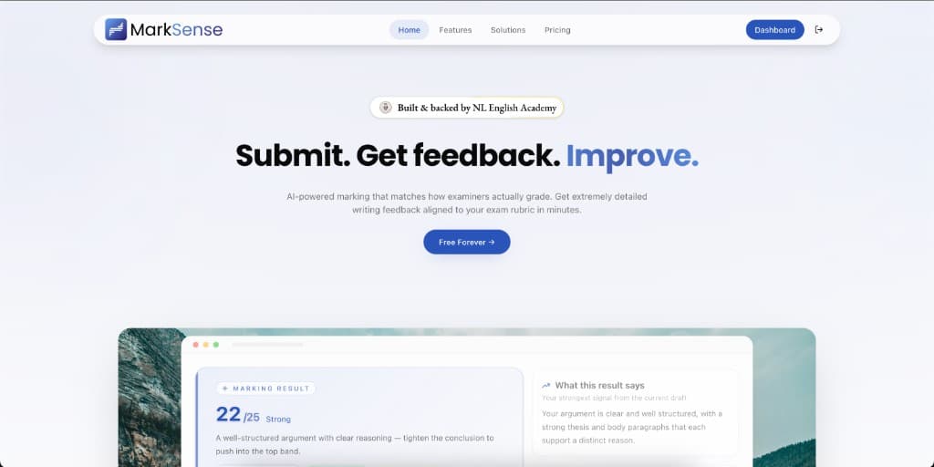 MarkSense website